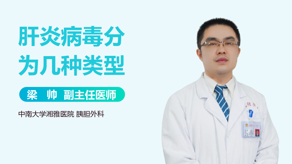 肝炎病毒分为几种类型