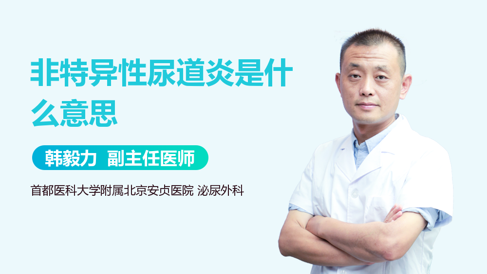 非特异性尿道炎是什么意思