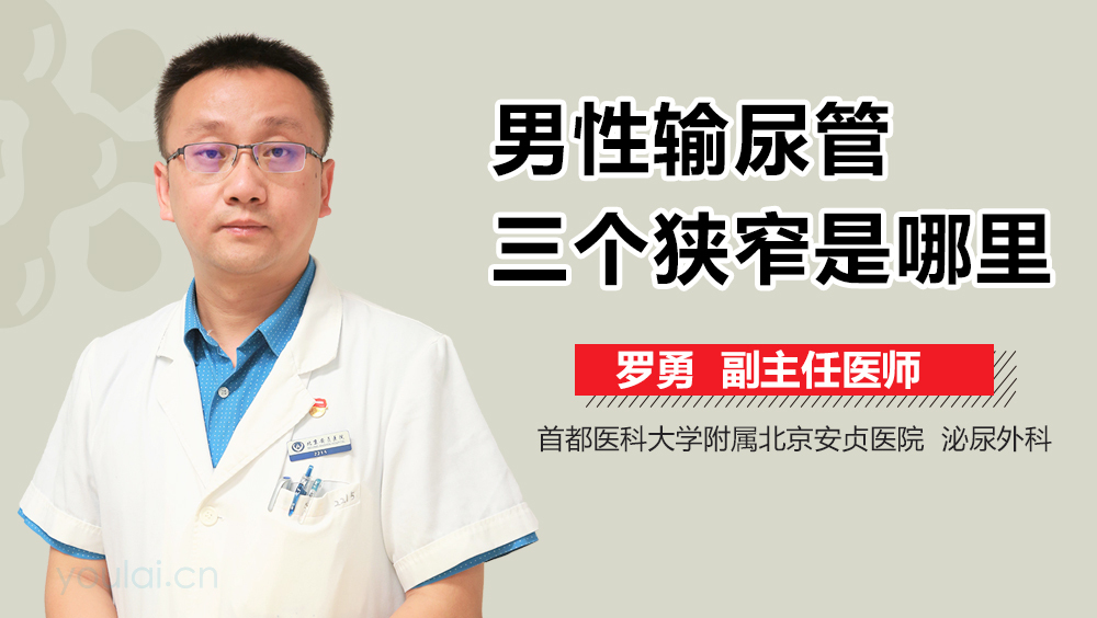 男性输尿管三个狭窄是哪里