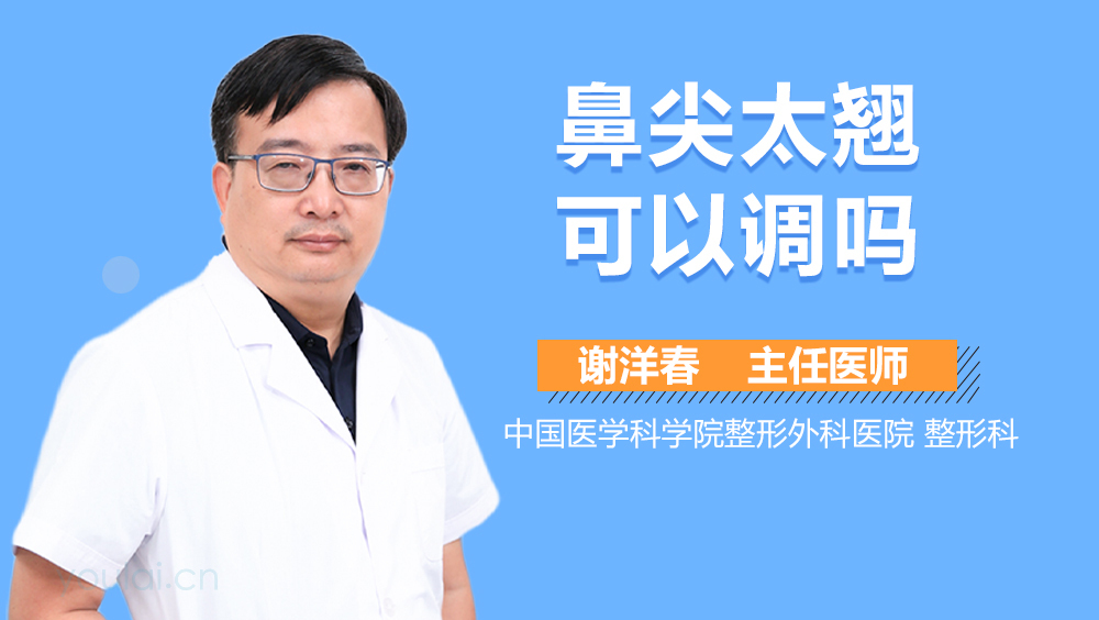 鼻尖太翘可以调吗
