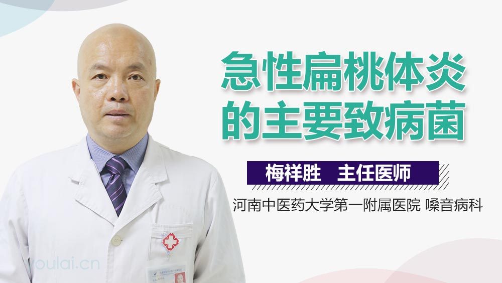 急性扁桃体炎的主要致病菌