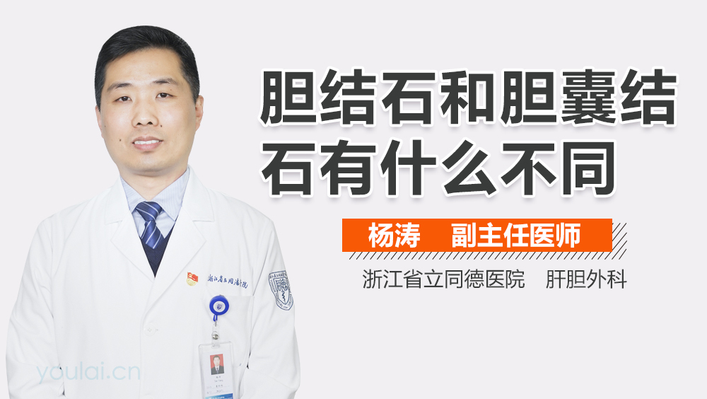 胆结石和胆囊结石有什么不同