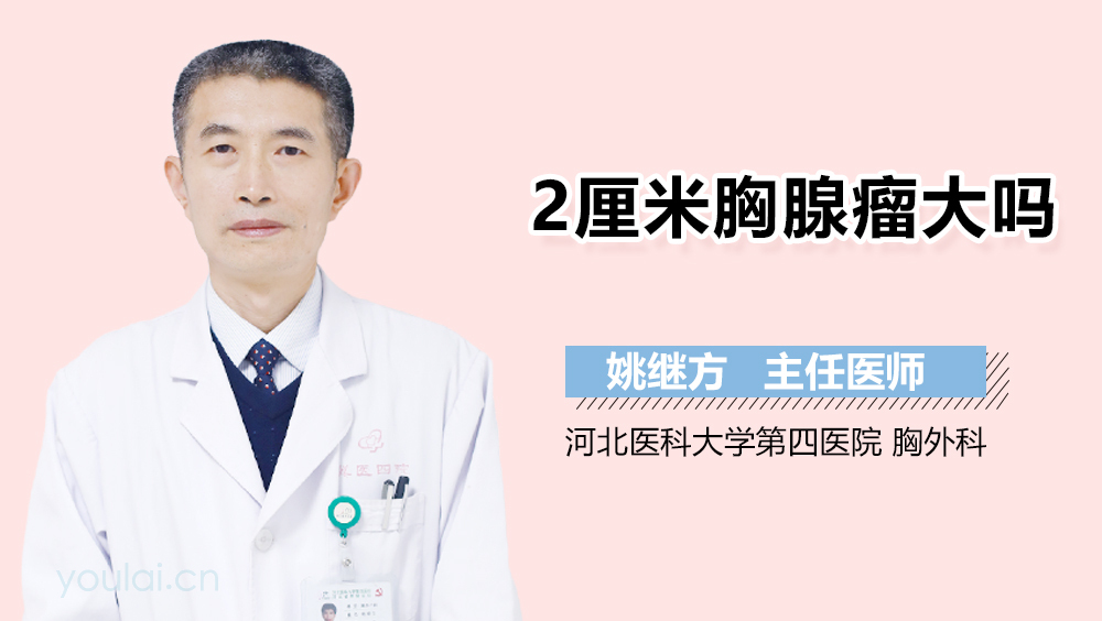 2厘米胸腺瘤大吗