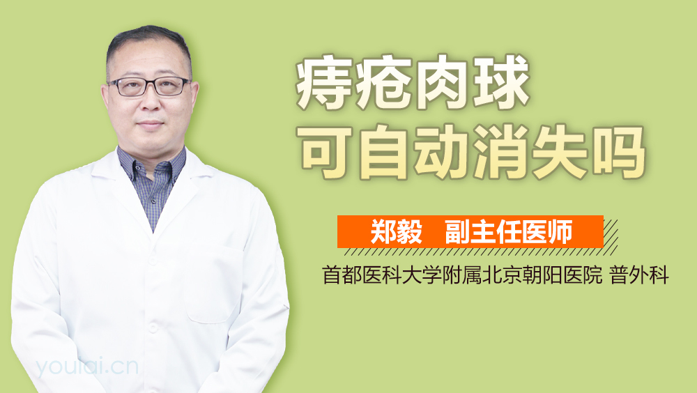 痔疮肉球可自动消失吗