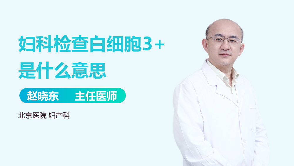 妇科检查白细胞3+是什么意思