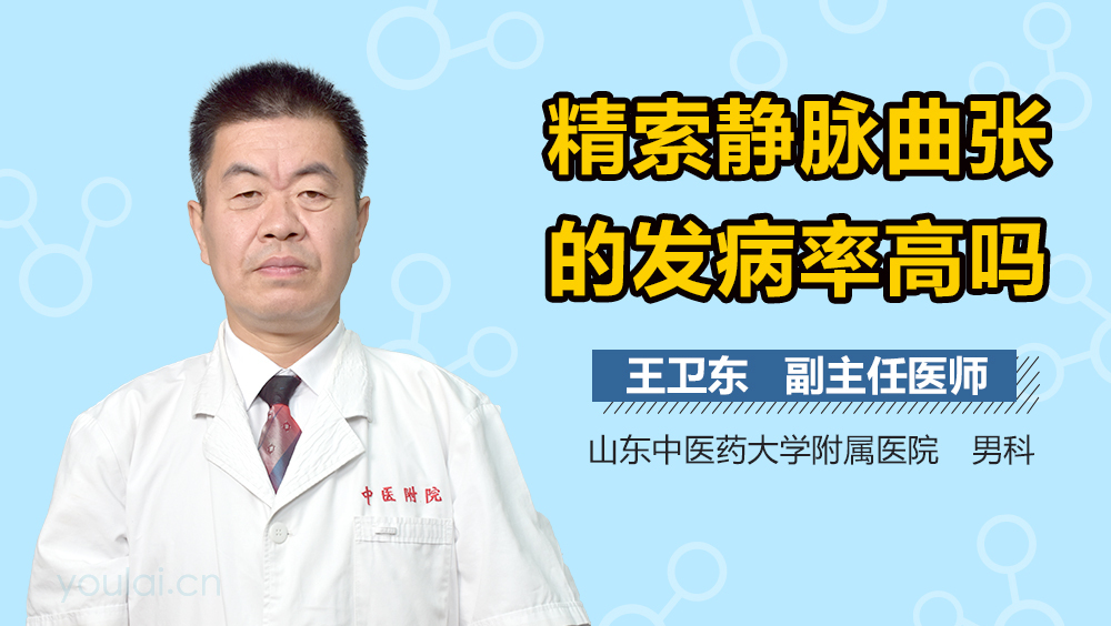 精索静脉曲张的发病率高吗
