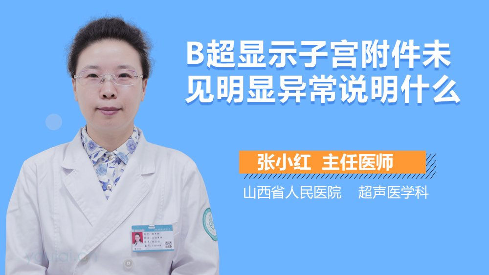 B超显示子宫附件未见明显异常说明什么