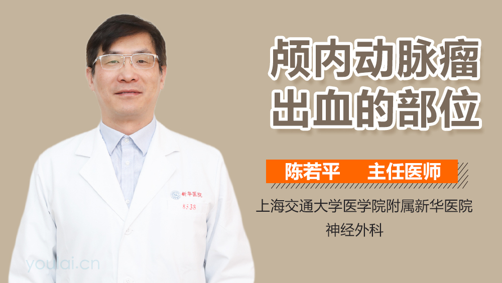 颅内动脉瘤出血的部位