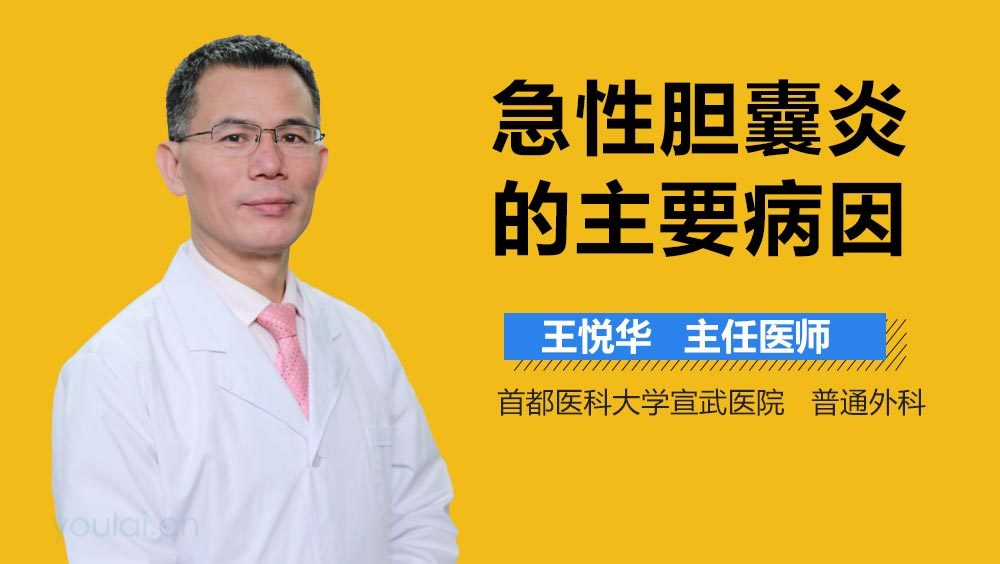 急性胆囊炎的主要病因
