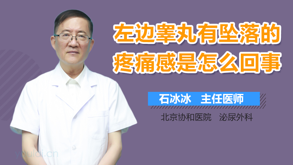 左边睾丸有坠落的疼痛感是怎么回事