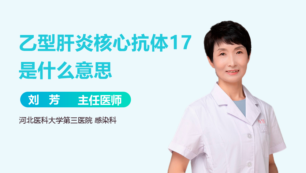乙型肝炎核心抗体17是什么意思