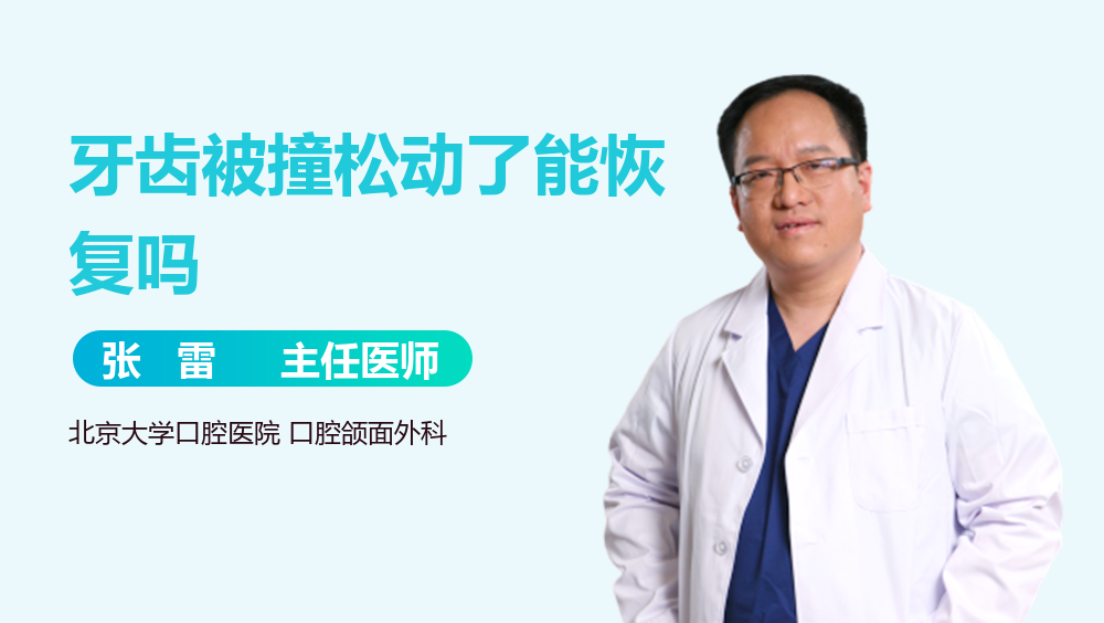 牙齿被撞松动了能恢复吗