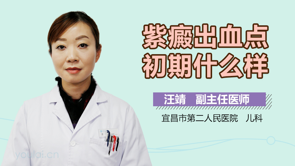 紫癜出血点初期什么样