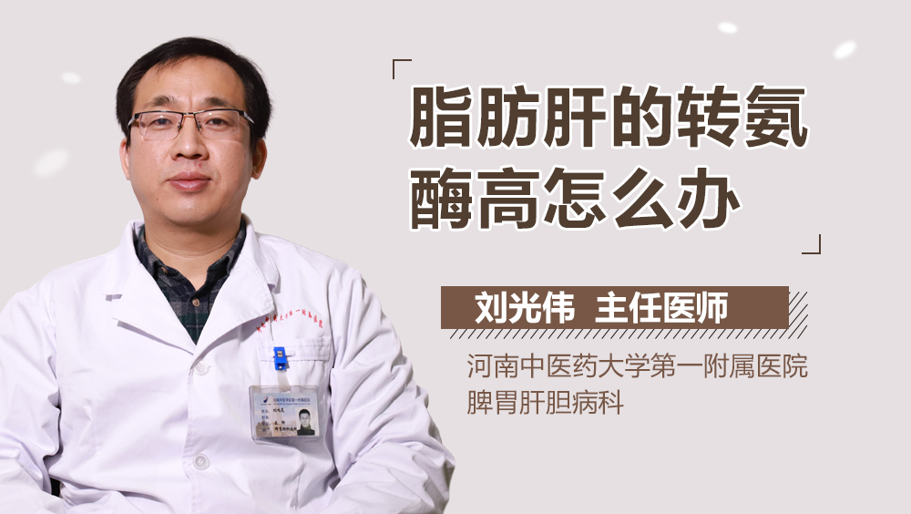 脂肪肝的转氨酶高怎么办