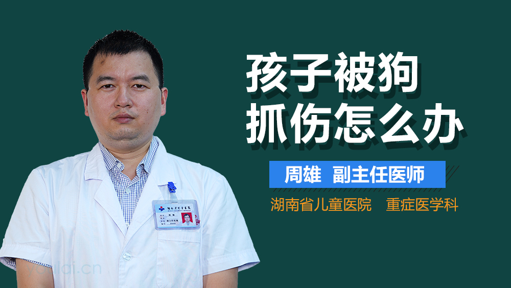 孩子被狗抓伤怎么办