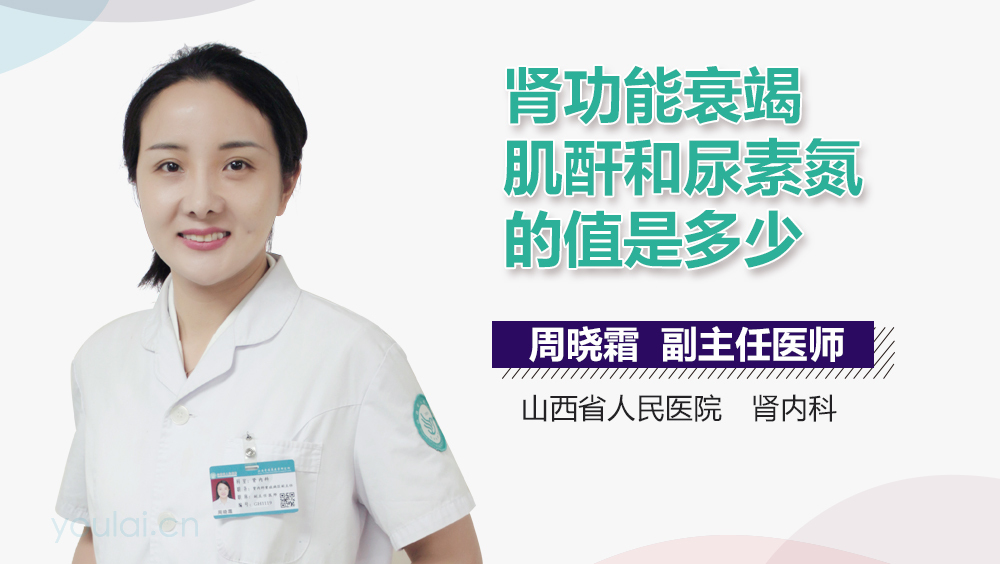 肾功能衰竭肌酐和尿素氮的值是多少