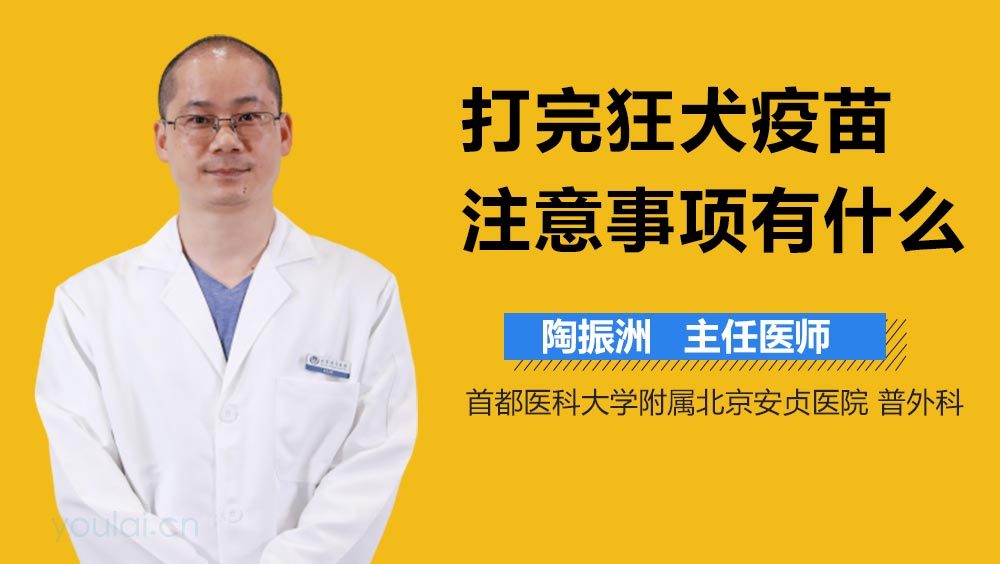打完狂犬疫苗注意事项有什么